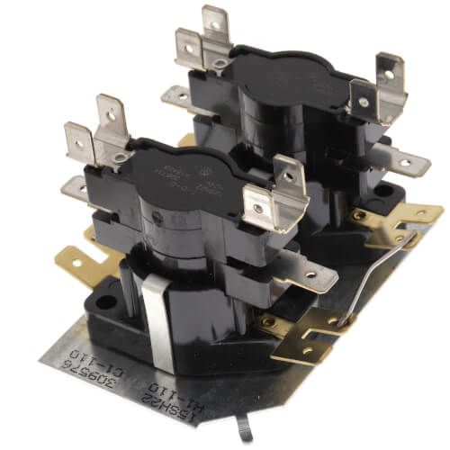 White Rodgers 24A34-6 - Electric Heat Sequencer, 4 Switches. On Timings, 1-110 Sec. Off Timings, 1-110Sec.