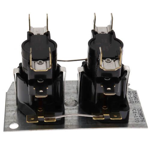 White Rodgers 24A34-6 - Electric Heat Sequencer, 4 Switches. On Timings, 1-110 Sec. Off Timings, 1-110Sec.