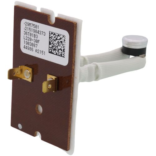 Lennox 29M75 ( 29M7501 ) - Limit Control (STILT), SPST, Actuates at 220 Deg. F., Resets at 190 Degree F., White Sleeve, 3" OAL