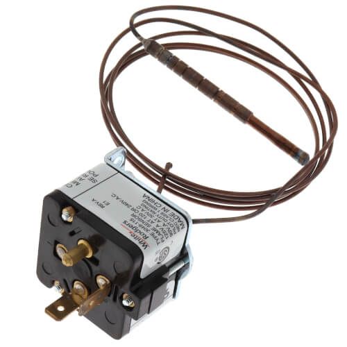 White Rodgers 3049-115 - Mercury Flame Sensor, Two 1/4" Spade Terminals, 48" Element, Bulb Style #20