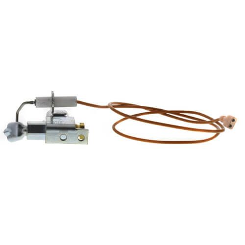 Lennox 31J35 ( 31J3501 ) Pilot Burner w/Electrode, For Intermittent Pilot Ignition Systems, 0.02" Size, L Shape Bracket