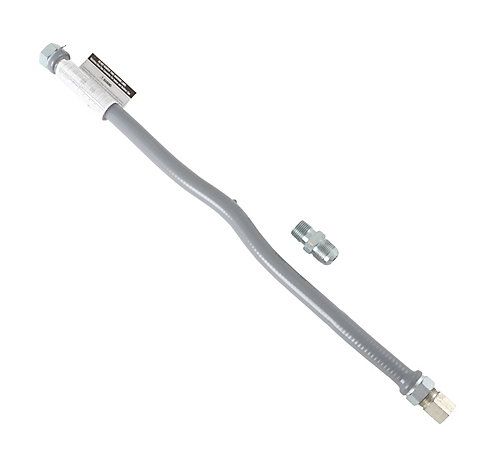 Lennox 32P45 - ( 31-3132-24 ) Supr-Safe® 30 Series, 1/2" ID x 5/8" OD PVC Coated Gas Appliance Connector, 1/2" MIP x 1/2" FIP x 24" Length