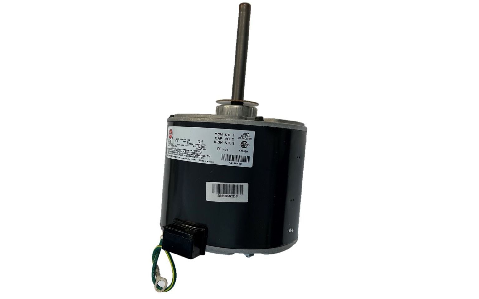 Lennox 32W93 - Lennox 101380-02, Condenser Fan Motor, 1/6 HP, 420/460V-1Ph, 50/60Hz, 825 RPM, 101380-02