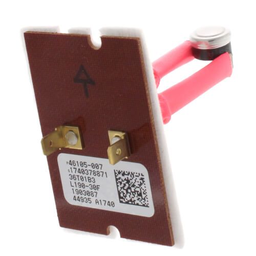 Lennox 36W90 - ( R46105-007 ) Limit Switch (STILT), Actuates at 190 Deg. F., Resets at 160 Degree F., Pink Sleeve, 3.18" OAL
