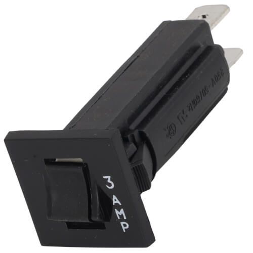Lennox 37J56 - Fuseholder-Type Thermal Circuit Breaker, 3 Amp, 250V, Panel Mount