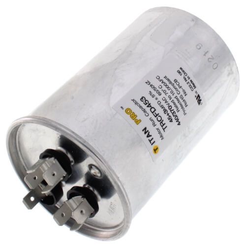 Titan Pro TRCFD453 - 45/3 MFD Round Dual Motor Run Capacitor (440/370V)
