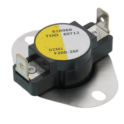 White Rodgers 3F01-200 - 3/4" Snap Disc Fan Control, Cut-In- 200 Degrees F, Cut-Out - 180 Degrees