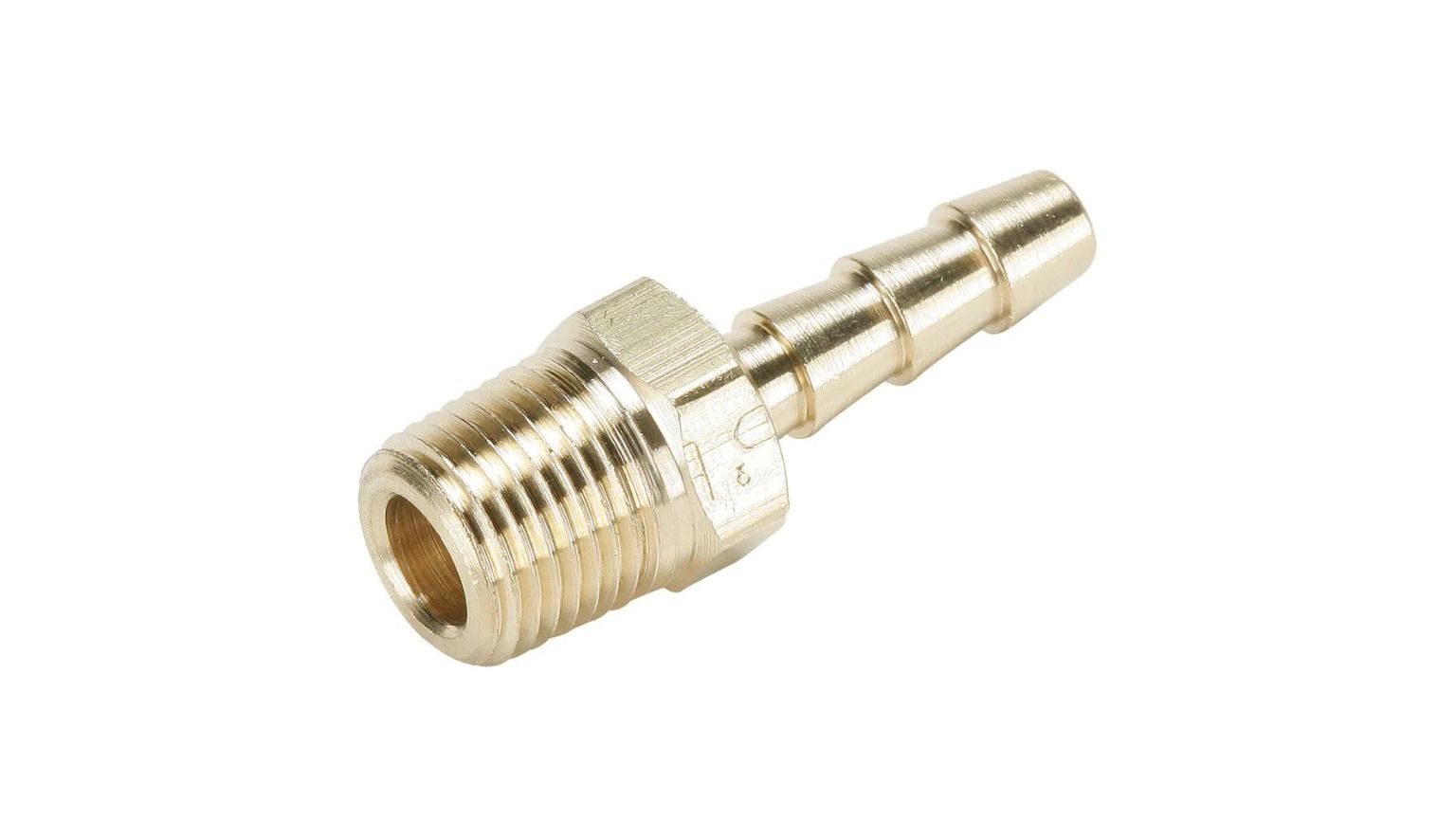 Lennox 40L6401PR, Brass Hose Barb with Nut, 3/8" ID Hose x 1/8 NPT