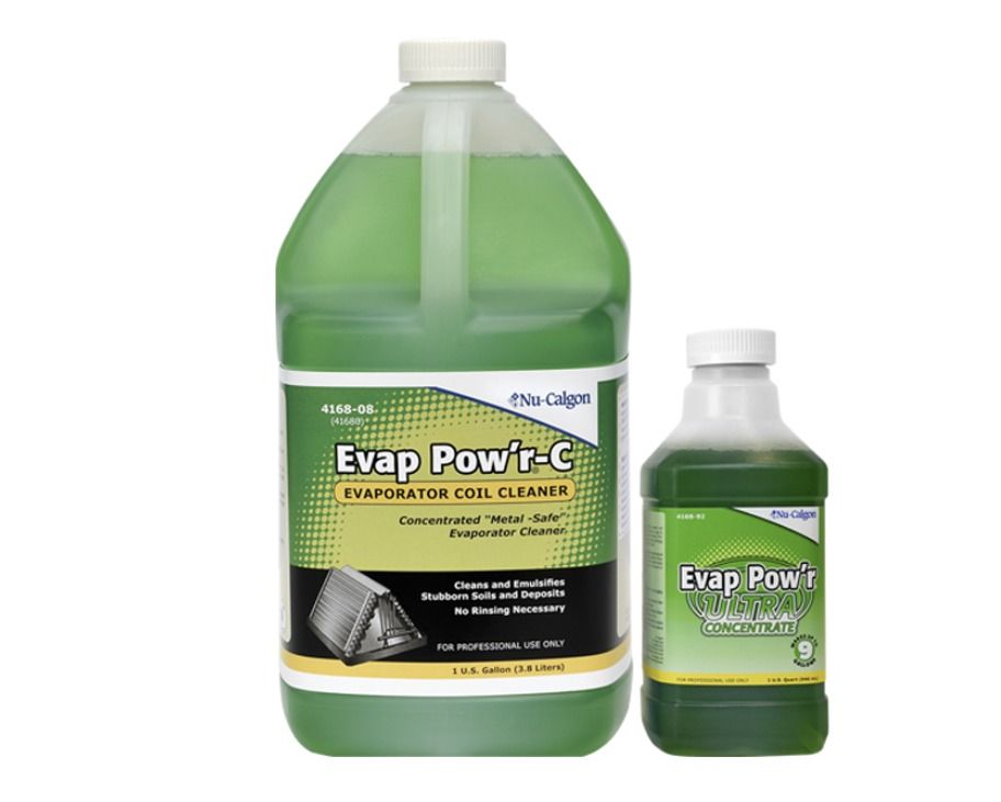 Nu-Calgon 4168-92 - Evap Pow’r Ultra Concentrate – No-Rinse Evaporator Coil Cleaner , 4 x 1 qt. cs.