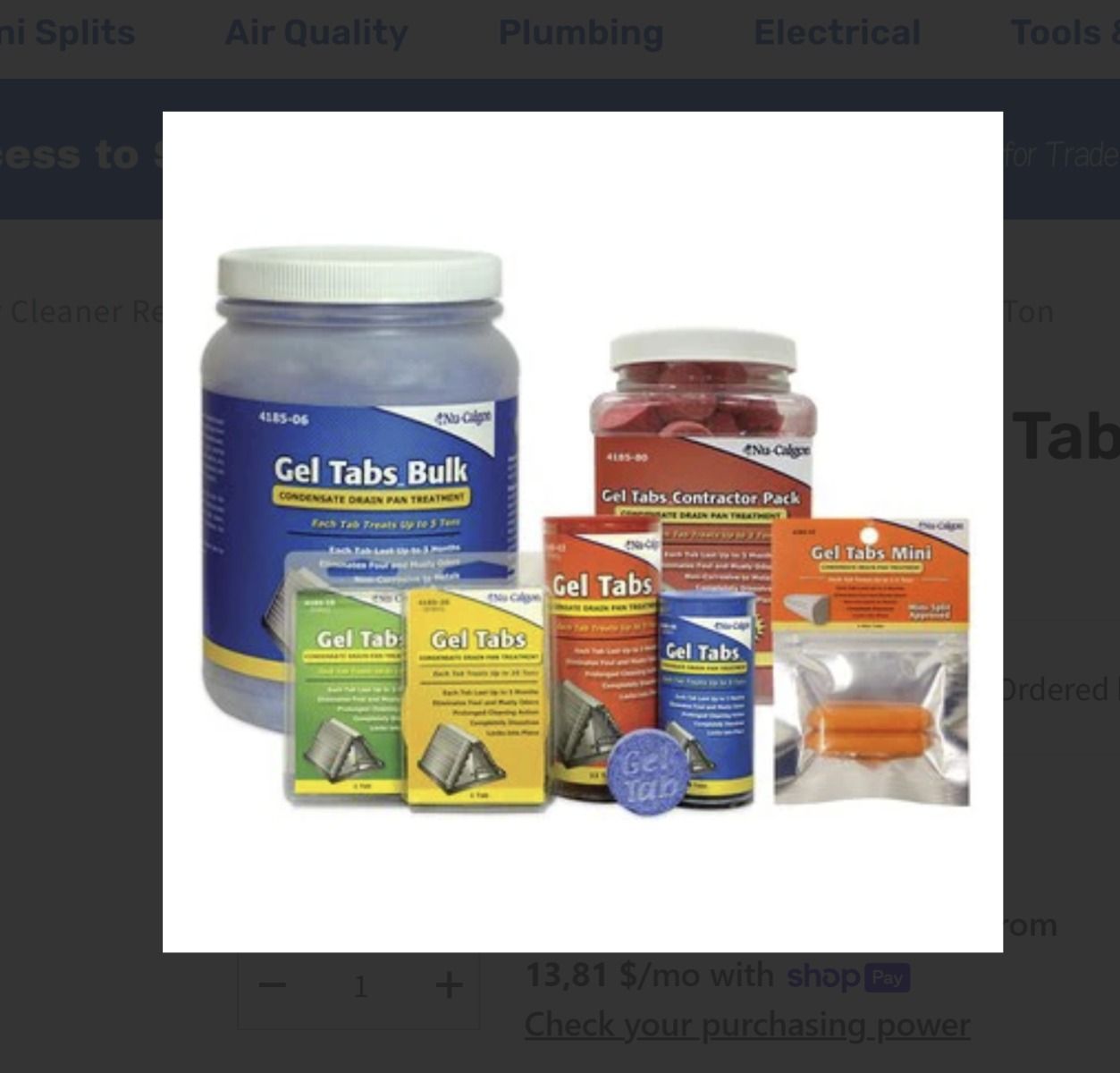 Nu-Calgon 4185-40 - Gel Tabs - 5 Ton (Contractor Pack, 40 Count) 2 x 1 cs.