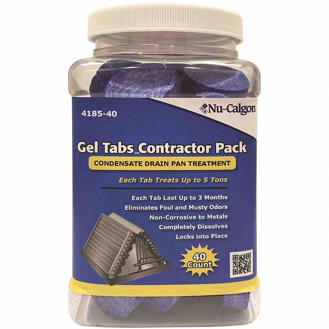 Nu-Calgon 4185-40 - Gel Tabs - 5 Ton (Contractor Pack, 40 Count) 2 x 1 cs.