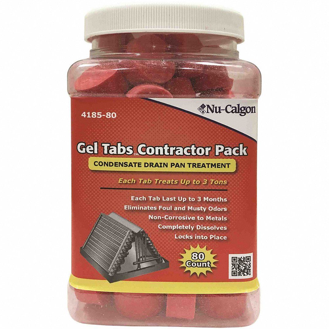 Nu-Calgon 4185-80 - Gel Tabs - 3 ton (Contractor Pack, 80 Count) 2 x 1 cs.