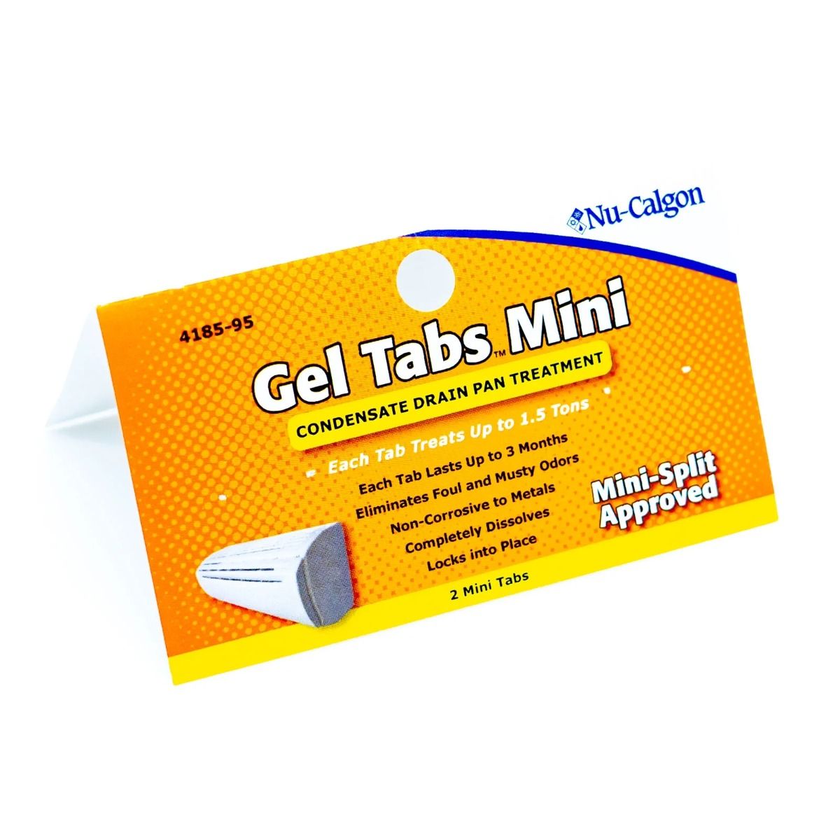 Nu-Calgon 4185-95 - Gel Tabs Mini 1.5 Ton (12 packs/cs.) 12 x 1 cs.