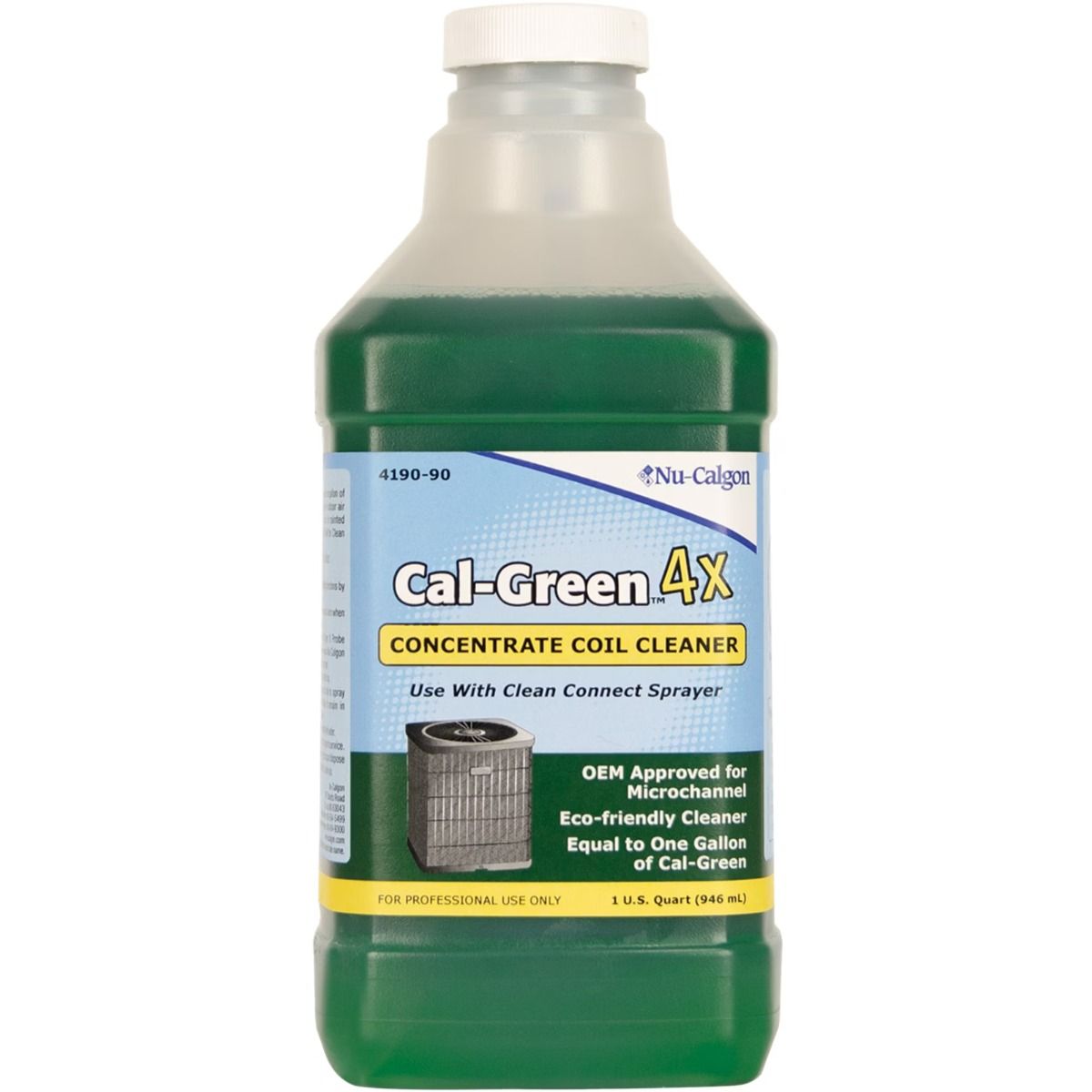 Nu-Calgon 4190-90 - Green Select Cal-Green 4X, 4 x 1 qt. cs.