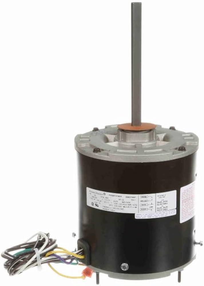 Lennox 104607-04, Condenser Fan Motor, 1/3 HP, 1075 RPM, 575V-1Ph, 48 Fr, CCWLE, 104607-04