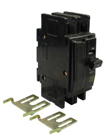 Rheem 42-20224-01 - Circuit Breaker - 15A, 2-Pole, DIN Rail Mounting, Square D, QOU Type