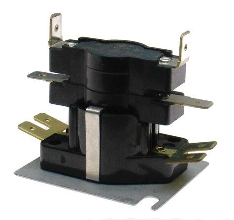 Rheem 42-25261-19 - Sequencing Relay - 2-Pole, DPST - NO, Heater 24 VAC/.10-.18A steady state/0.35-1.0A maximum