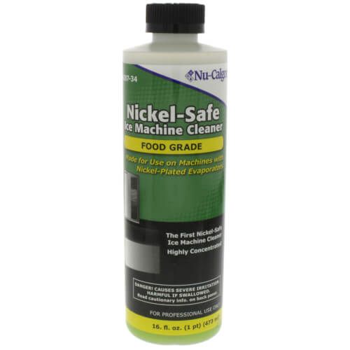 Nu-Calgon 4287-34 Nickel-Safe Ice Machine Cleaner 16 oz – Citric & Phosphoric Acid Descaler for Nickel & Tin-Plated Evaporators, NSF Registered OEM Approved