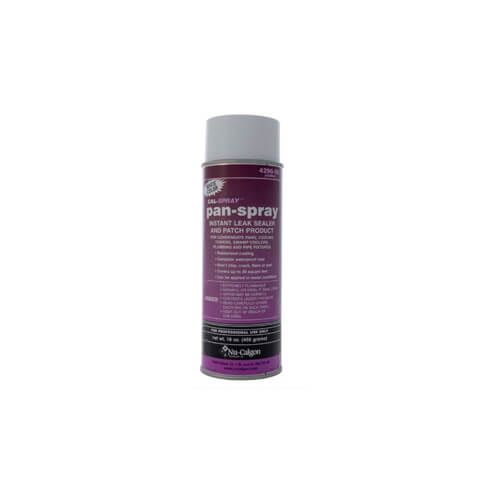 Nu-Calgon 4296-50 - White Pan Spray Leak Sealer, 16 oz.