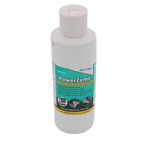 Nu-Calgon 4298-21 — PowerZyme™ Liquid Enzymatic Drain Line Treatment (12 × 8 oz Case)