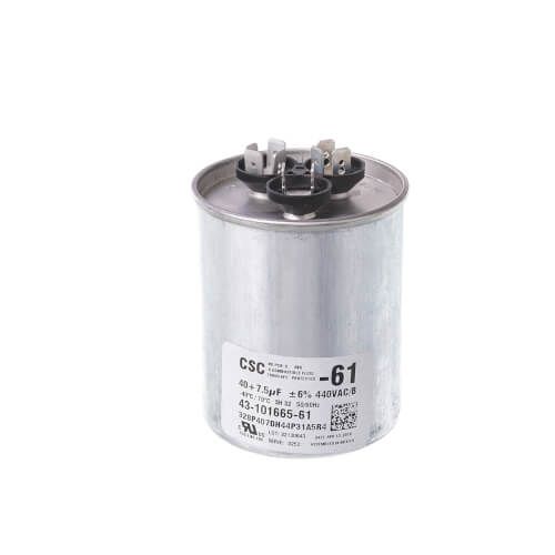 Rheem 43-101665-61 - Capacitor - 40/7.5/440 Dual Round