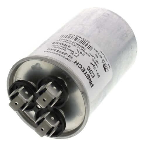 Rheem 43-25133-03 - 35/3 MFD Round Run Capacitor (370V)
