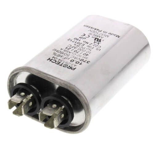 Rheem 43-25134-04 - 10 MFD Oval Run Capacitor (370V)