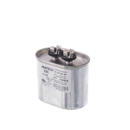 Rheem 43-25138-10 - Single Oval Capacitor - 20 uF, 440 VAC