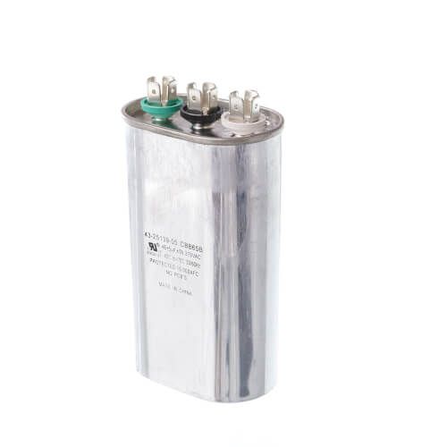 Rheem 43-25139-05 - Dual Oval Capacitor - 45/5 uF, 370 VAC