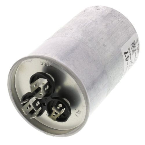 Rheem 43-26271-47 - Dual Round Capacitor - 70/10 uF, 370 VAC, 2.620 x 3.750 in.