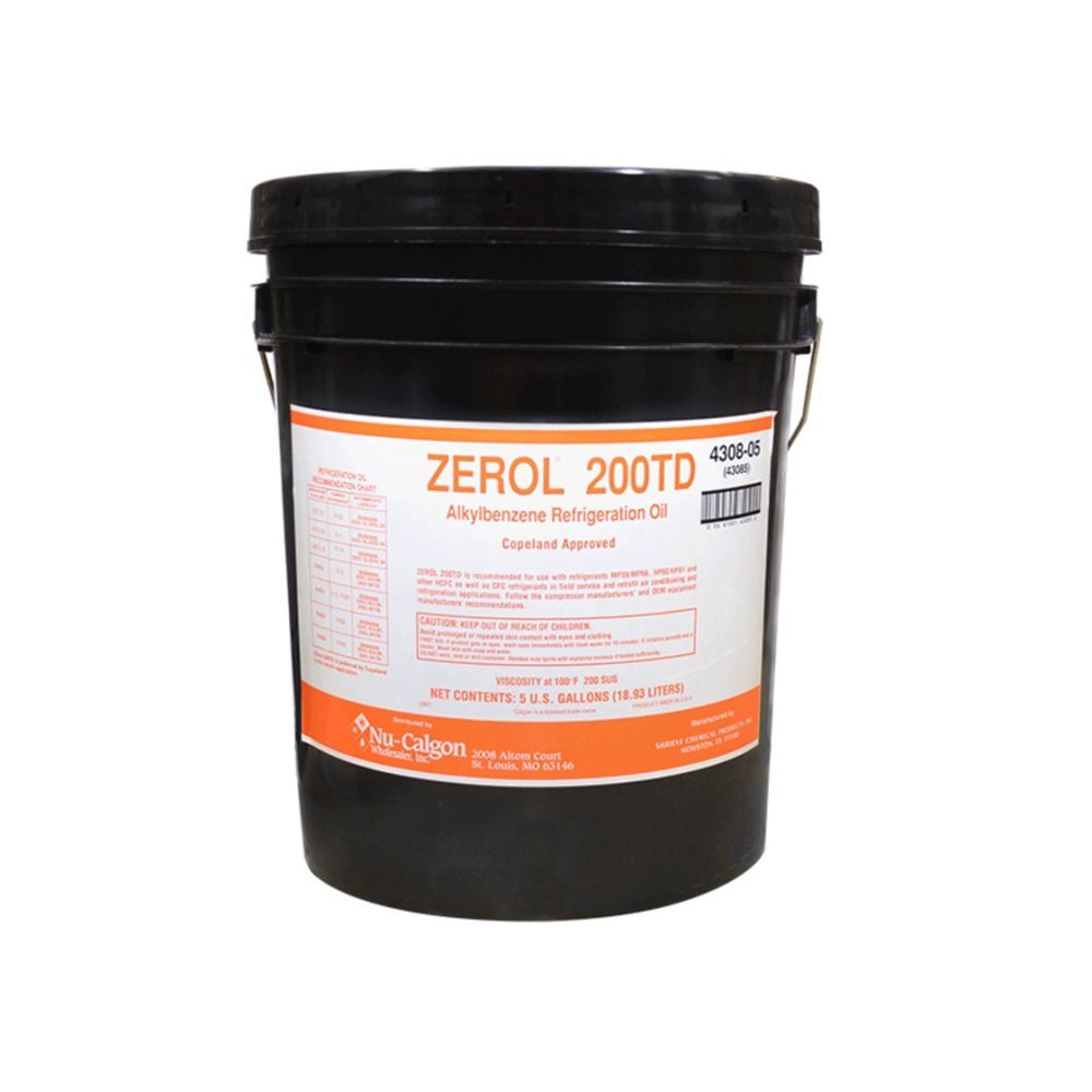 Nu-Calgon 4312-05 - Refrigeration Oil, Zerol 500 5 gal. pail