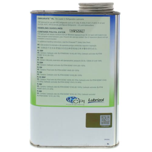 Nu-Calgon 4314-44 - Refrigeration Oil, Emkarate RL32H 12 x 1 qt. cs.
