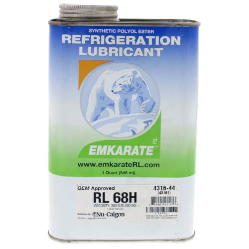 Nu-Calgon 4316-44 - Refrigeration Oil, Emkarate RL68H 12 x 1 qt. cs.