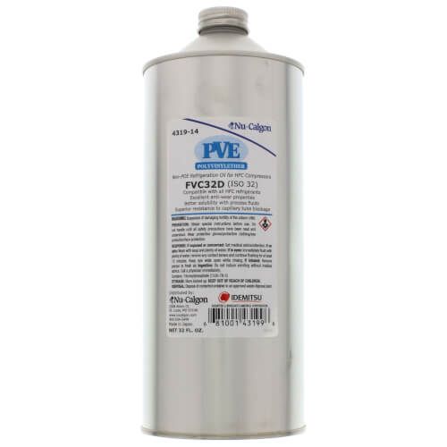 Nu-Calgon 4319-14 - Refrigeration Oil, PVE-FVC32D 6 x 1 qt. cs.