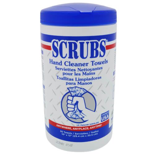 Nu-Calgon 4366-24 - Scrubs-in-a-Bucket Pumice hand cleaner towels (30 per bucket) 6 x 1 cs.