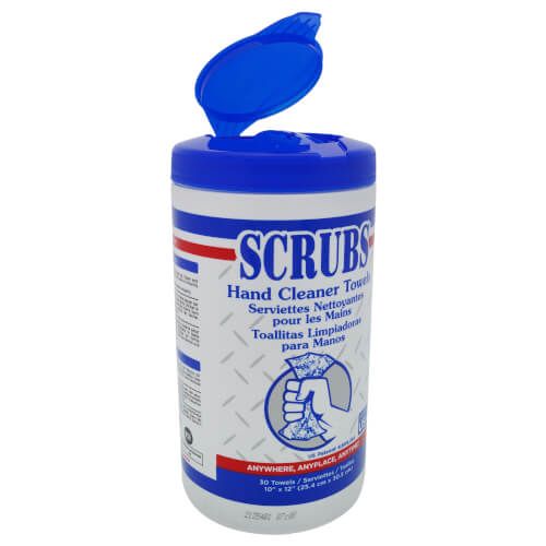 Nu-Calgon 4366-24 - Scrubs-in-a-Bucket Pumice hand cleaner towels (30 per bucket) 6 x 1 cs.