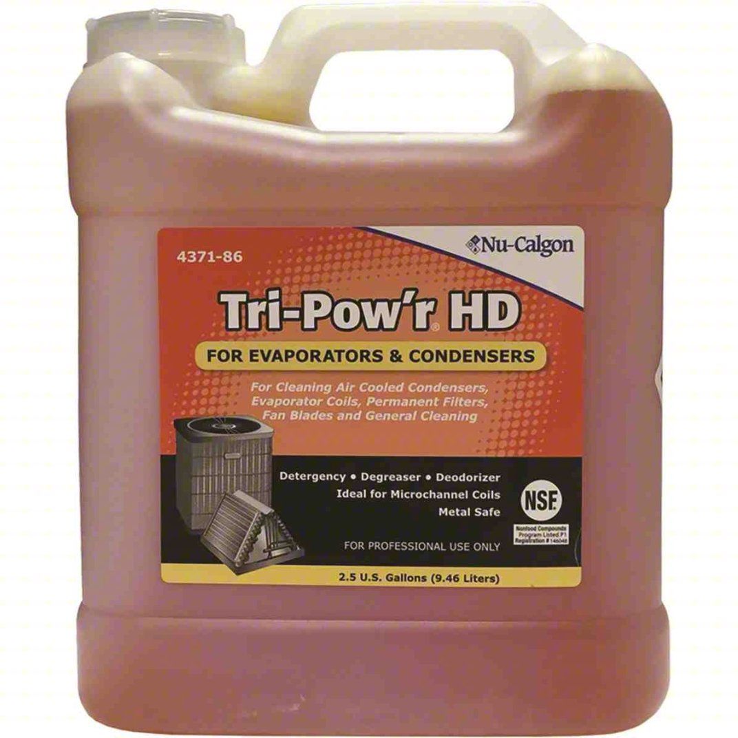 Nu-Calgon 4371-86 - Tri-Pow'r HD - Professional Heavy-Duty Cleaner for HVAC Systems 2.5 gal. pail