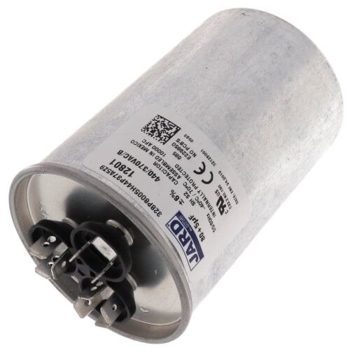 Jard 12801 - 80/5 MFD Round Run Capacitor (440/370V)