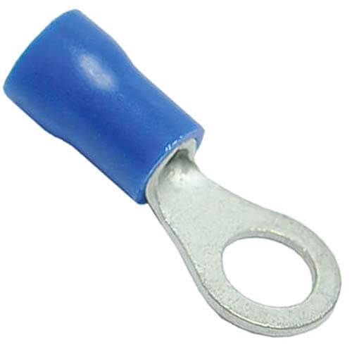 Rheem 455026 - Insulated Ring Terminal - 16-14 AWG, #10 Stud, Blue (Blister Pack of 100)