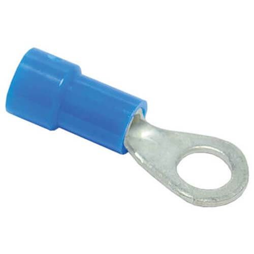 Rheem 455027 - Insulated Ring Terminal - 16-14 AWG, #10 Stud, Blue (Blister Pack of 50)