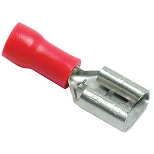 Rheem 455043 - Quick Connect - 1/4 in. Female, Insulated, 22-18 AWG, Red (Blister Pack of 50)