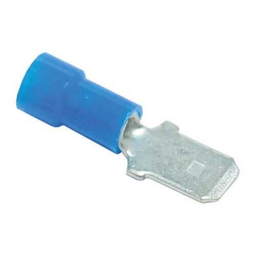 Rheem 455047 - Quick Connect - 1/4 in. Male, Insulated, 16-14 AWG, Blue (Blister Pack of 100)