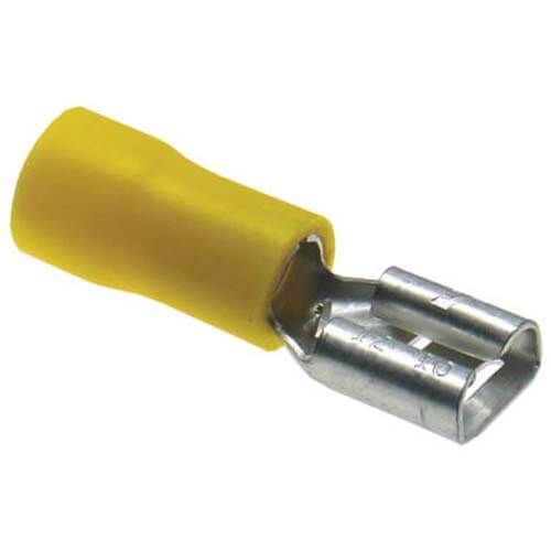 Rheem 455049 - Quick Connect - 1/4 in. Female, Insulated, 12-10 AWG, Yellow (Blister Pack of 100)