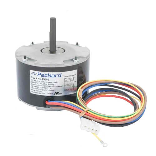 Packard 45508 - 48-Frame Motor (1/5 HP, 208-230V, 2 Speed, 1050 RPM)