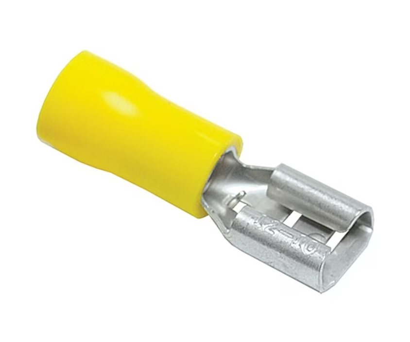 Rheem 455156 - Insulated Ring Terminal - 12-10 AWG, #8 Stud, Yellow (Blister Pack of 100)