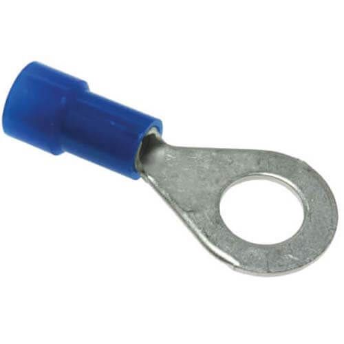Rheem 455155 - Insulated Ring Terminal - 16-14 AWG, 1/4 in. Stud, Blue (Blister Pack of 100)