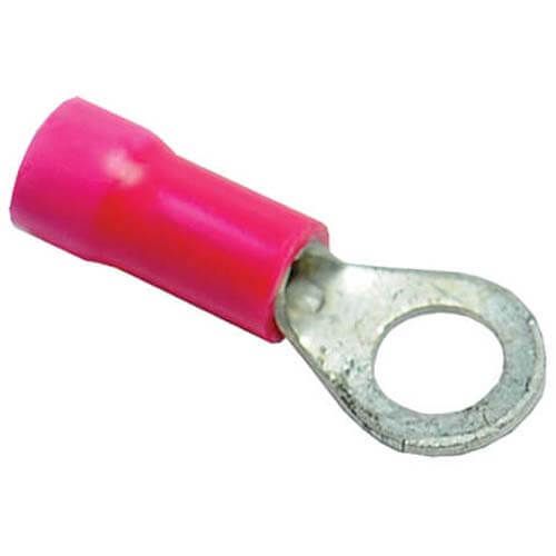 Rheem 455171 - Insulated Ring Terminal - 22-18 AWG, #10 Stud, Red (Blister Pack of 40)