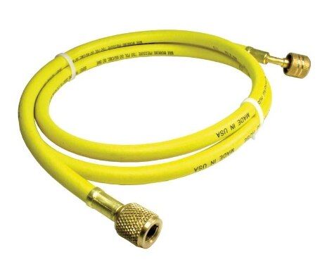 Rheem 45602 - Refrigerant Hose - Yellow 5 ft. (Anti-Blowback Fittings)