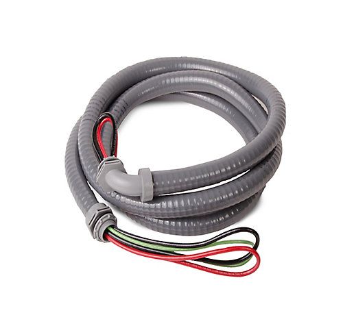 Lennox 46N89 - ( 18829 ) 3/4 Inch Whip with Non-Metallic Fittings #8 AWG THHN, 1 Straight; 1 90 Degree Connector