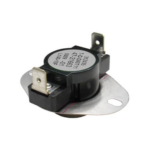 Rheem 47-21663-01 - Limit Switch - Normally Closed, Close at 130F, Open at 140F, Auto Reset, 230VAC